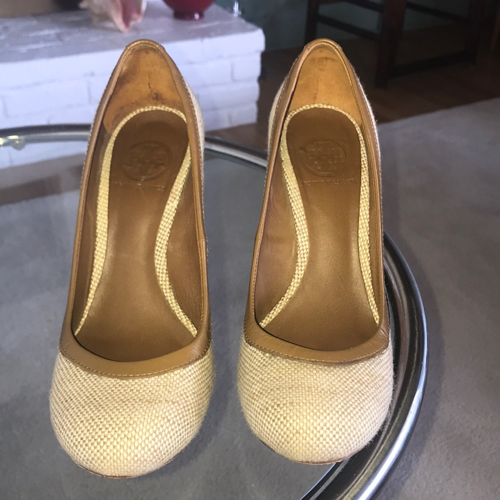 Tory Burch rattan wedge heels - Picture 5 of 7
